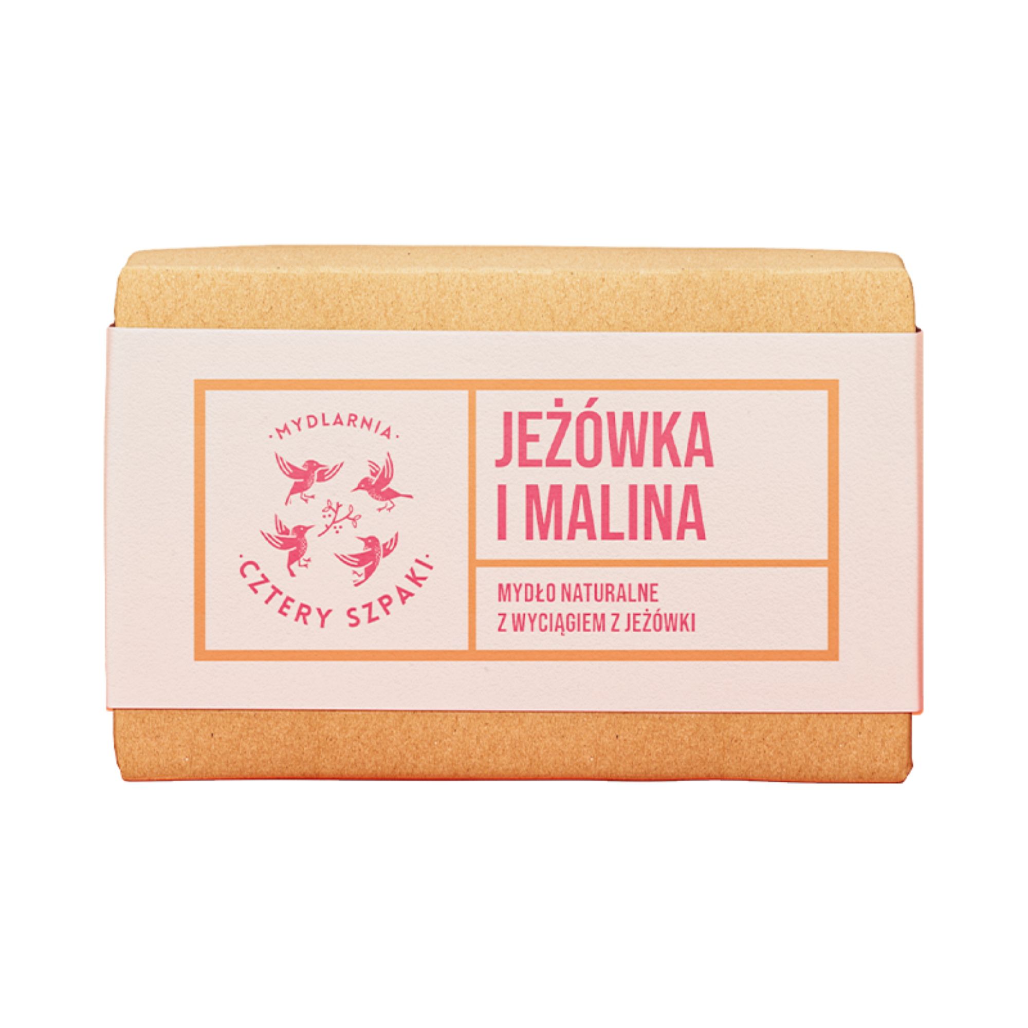 Mydlarnia Cztery Szpaki, Jeżówka i Malina, mydło naturalne z wyciągiem z jeżówki, 110 g zdjęcie