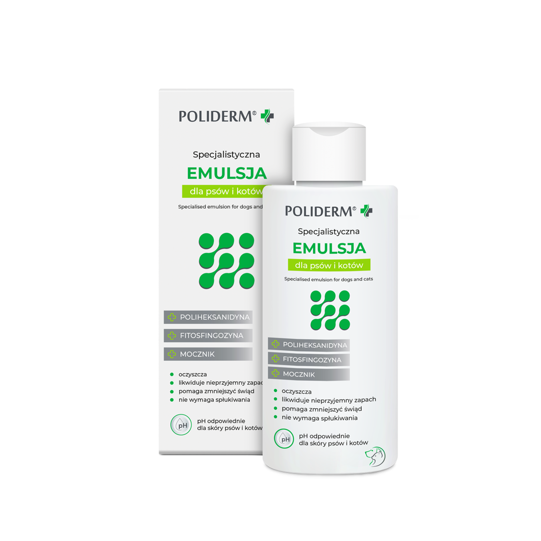 Poliderm Emulsja do pielęgnacji skóry psa i kota, 140 ml zdjęcie