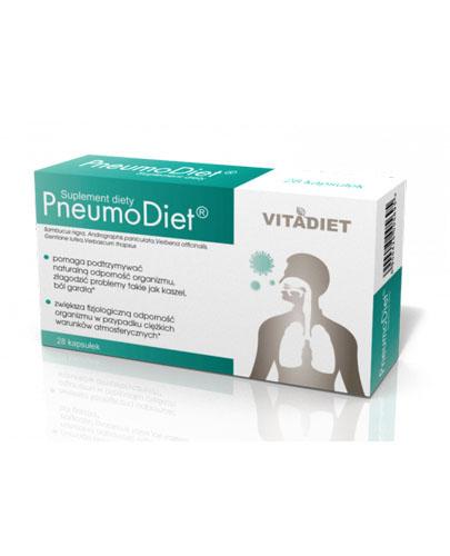 VITADIET Pneumodiet - 28 kaps Na odporność i kaszel - cena, opinie, stosowanie zdjęcie