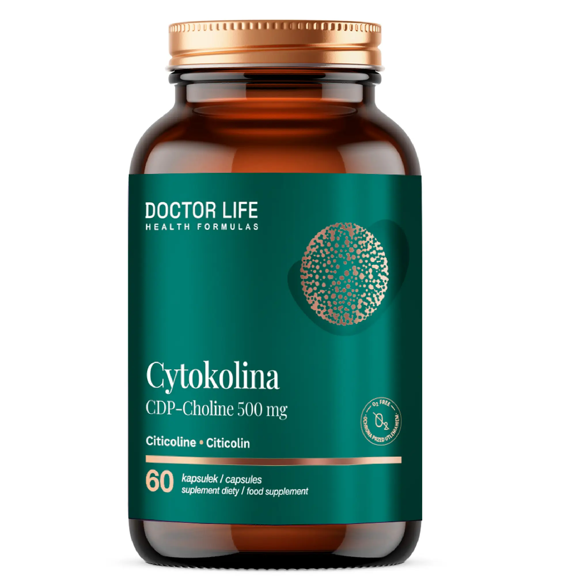 Doctor Life Cytokolina CDP-Choline 500 mg, 60 kapsułek zdjęcie