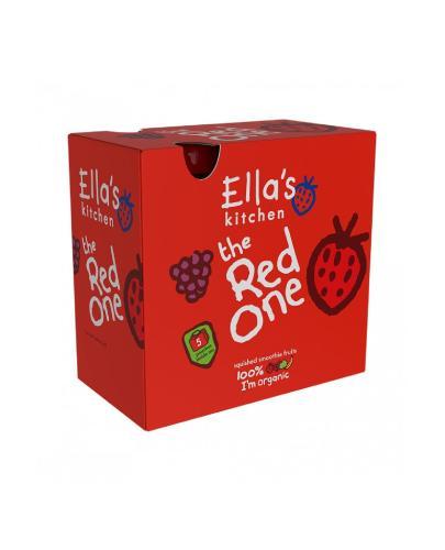 Ella's Kitchen The Red One, puree owocowe z truskawką, 5 x 90 g [DROGERIA] zdjęcie