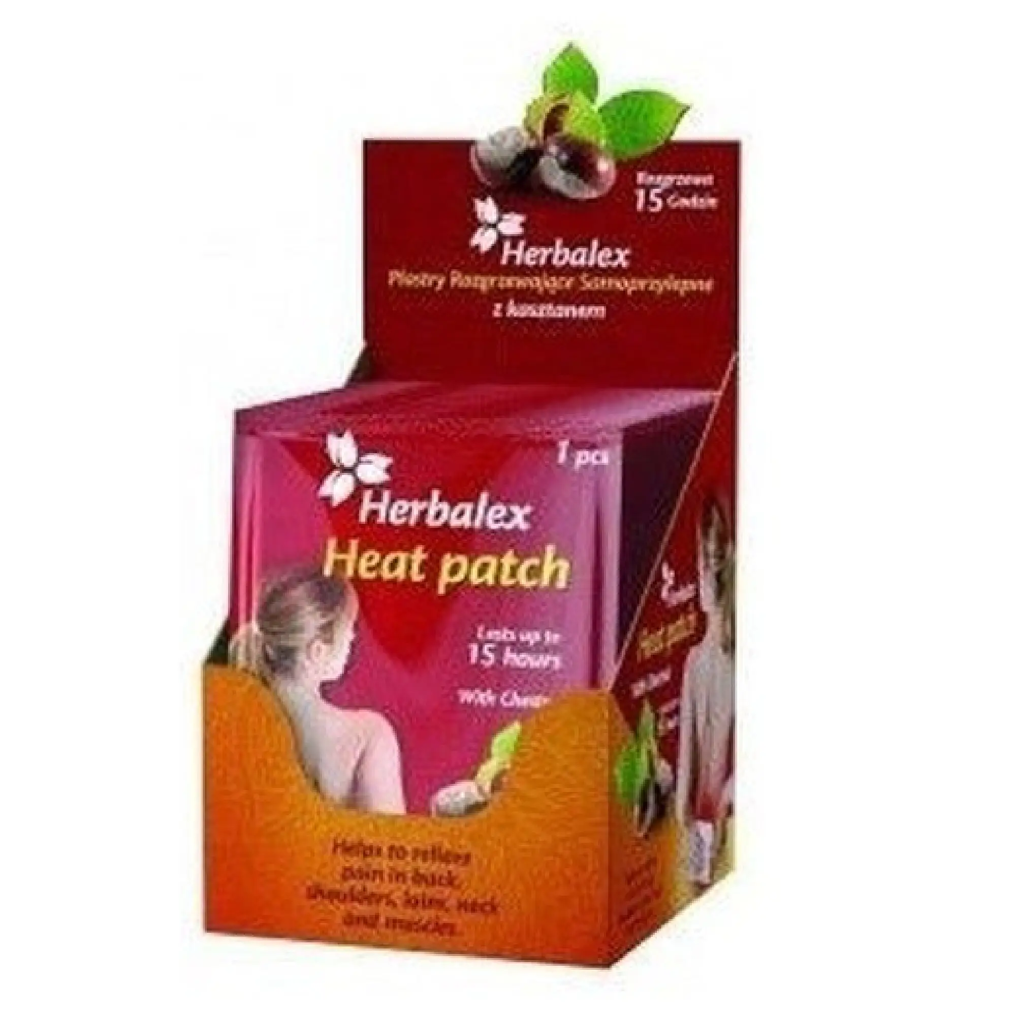 Herbalex plaster rozgrzewający z kasztanem, 1 sztuka