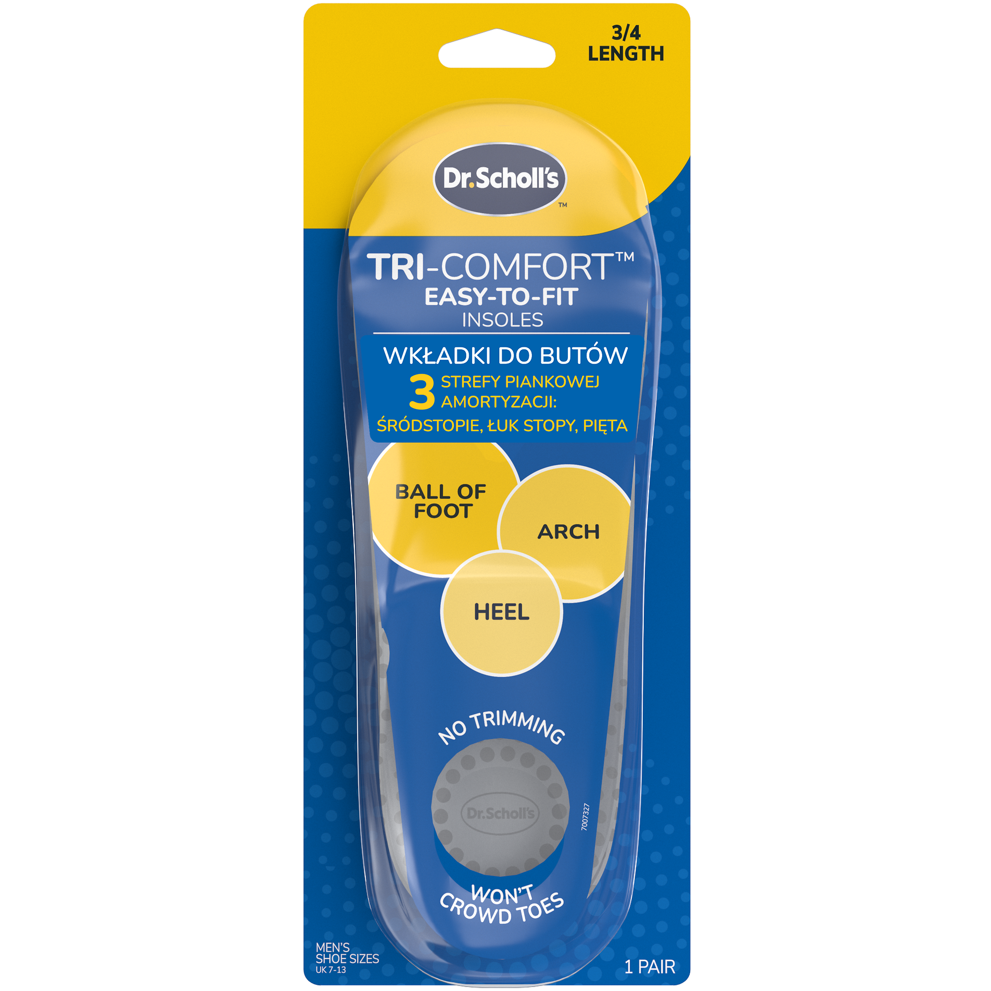 Dr. Scholl's Wkładki do butów Easy Fit Tri-Comfort 40-46,5, 1 para zdjęcie