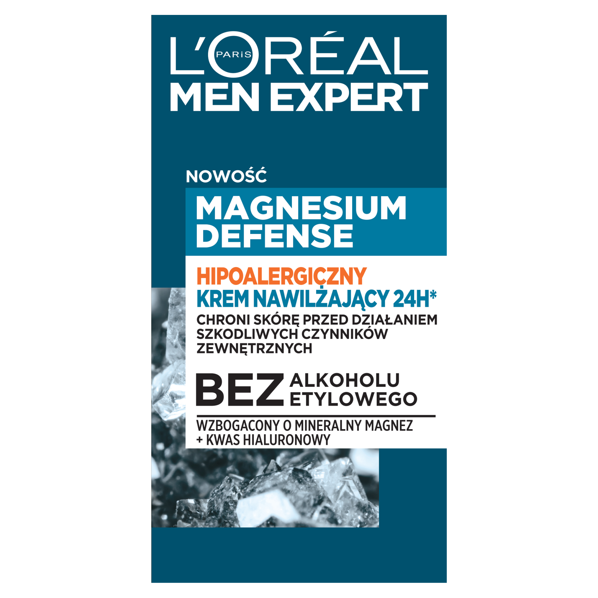 L'Oreal Men Expert Magnesium Defense Hipoalergiczny Krem nawilżający, 50 ml zdjęcie