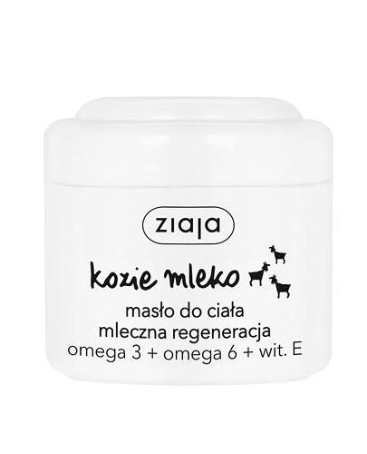 ZIAJA KOZIE MLEKO Masło do ciała mleczna regeneracja, 200 ml zdjęcie