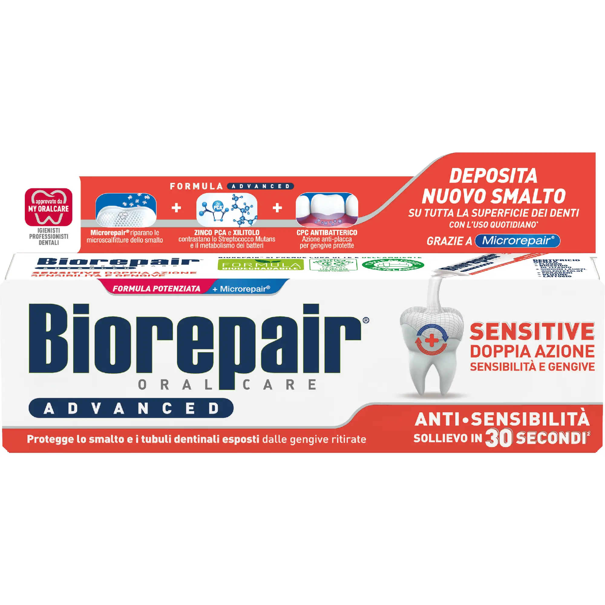 Biorepair Plus Advanced Pasta Sensitivity Double Action, 75 ml