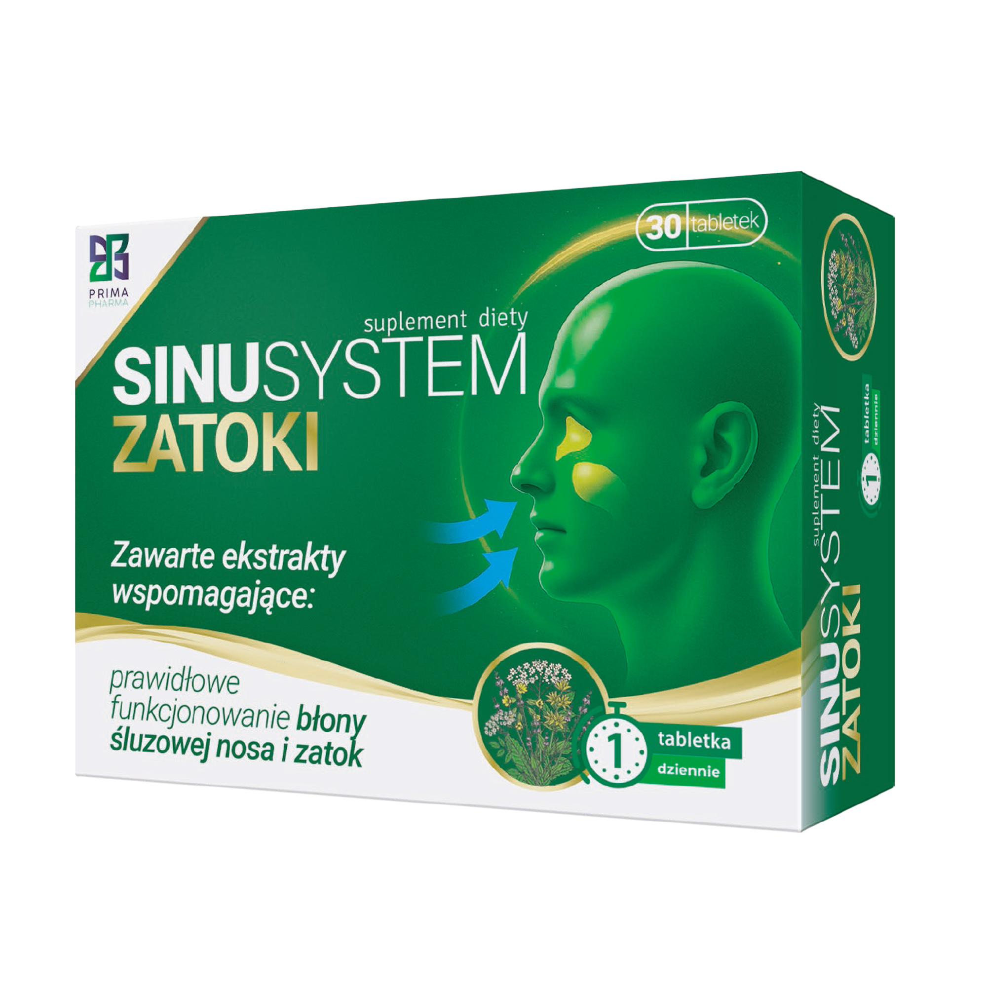 Prima Pharma Sinusystem Zatoki, tabletki, 30 sztuk zdjęcie