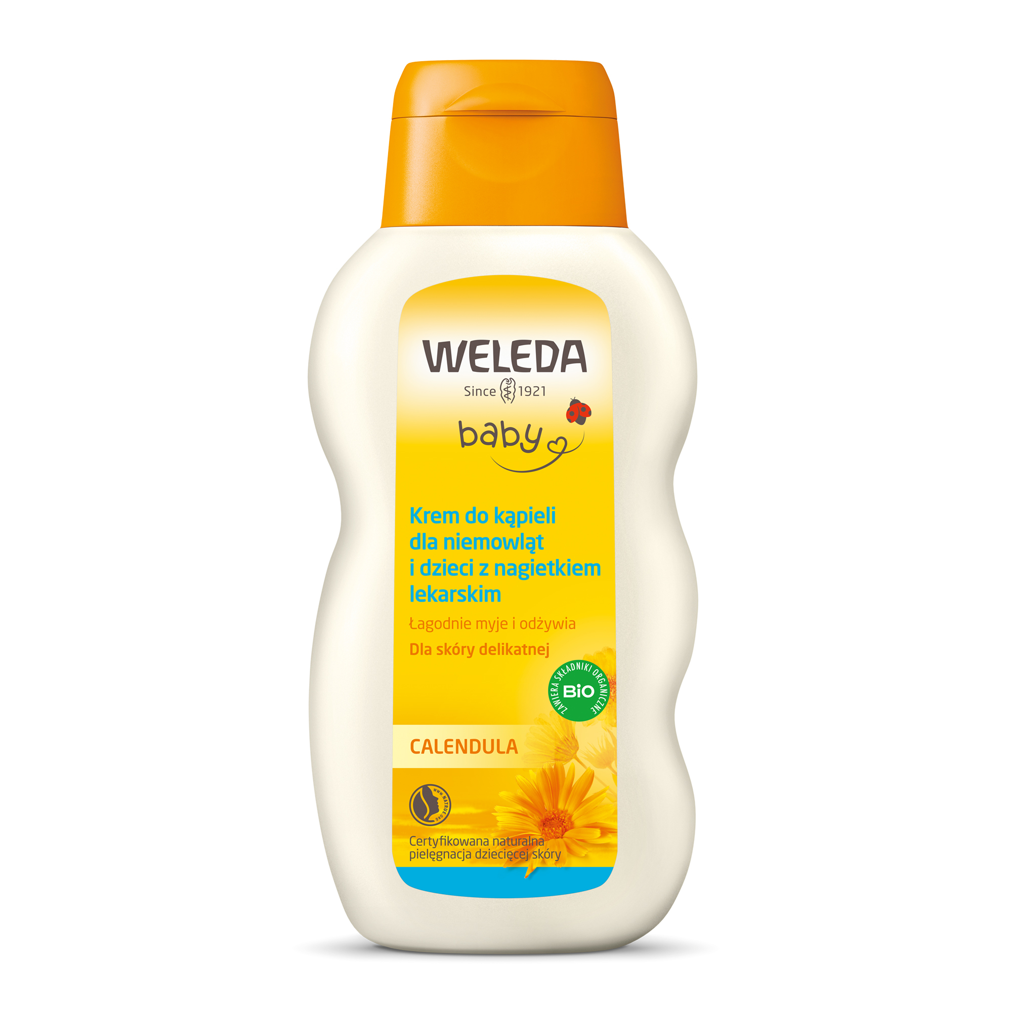 Weleda Baby Calendula krem do kąpieli dla niemowląt i dzieci z nagietkiem lekarskim 200 ml zdjęcie