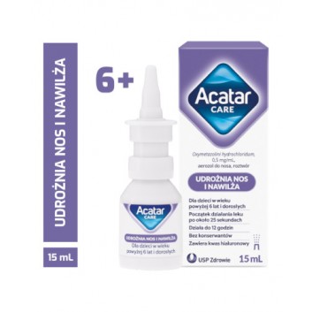 Acatar Care aerozol do nosa 0,5 mg/ml 15 ml