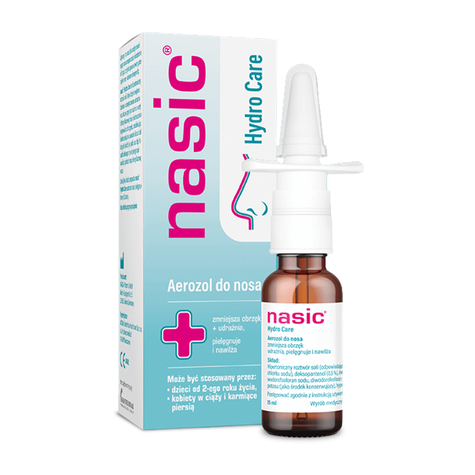 Nasic Hydro Care, aerozol do nosa, 15 ml zdjęcie