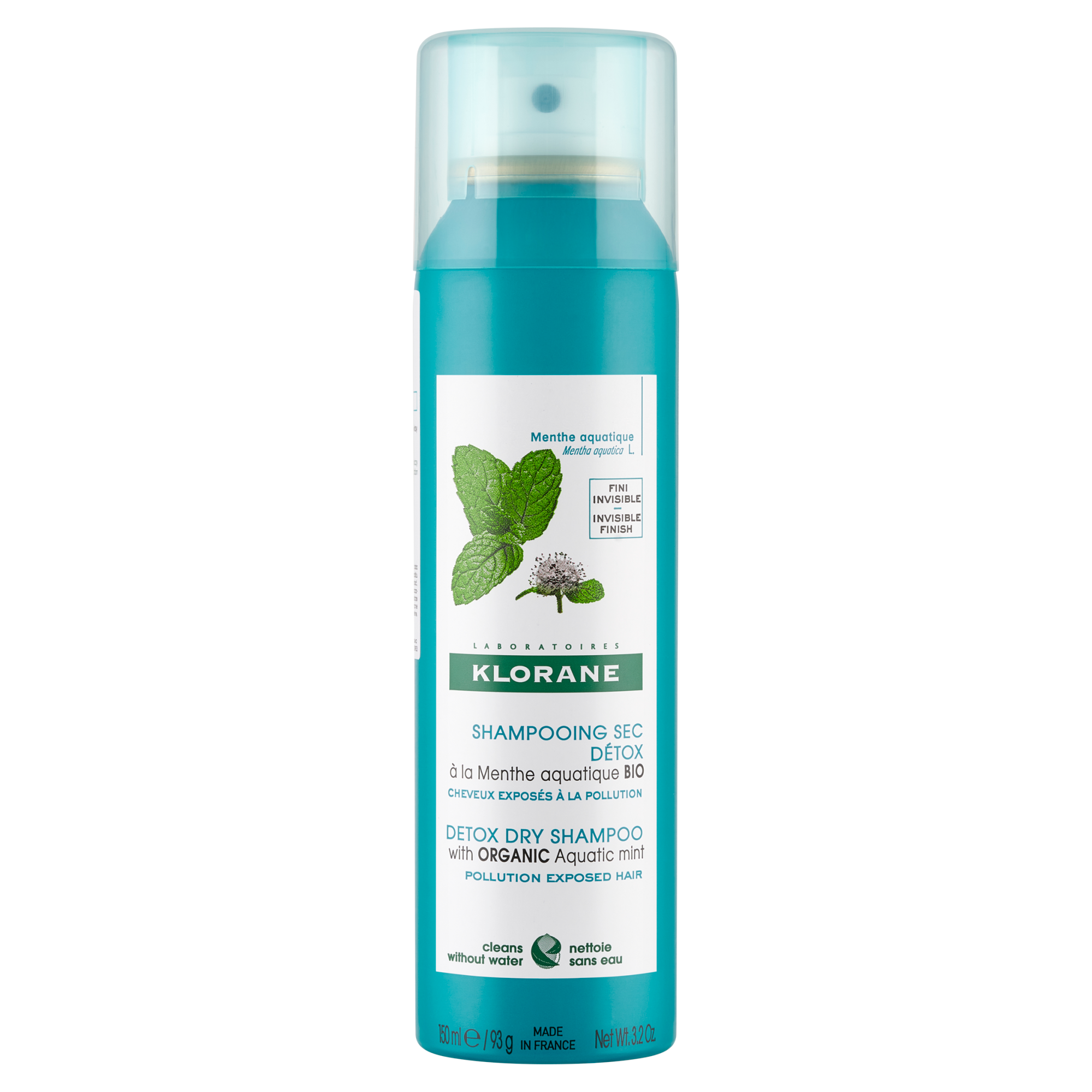 Klorane Detoksykujący szampon suchy z organiczną miętą nadwodną - 150 ml - cena, opinie, wskazania zdjęcie