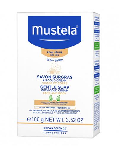 Mustela Bebe Enfant Delikatne mydło w kostce z Cold Cream do twarzy i ciała - 100 g - cena, opinie, właściwości  zdjęcie