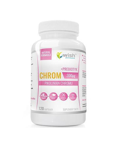 Wish Chrom 200 mcg + Prebiotyk - 120 kaps.- cena, opinie, dawkowanie zdjęcie