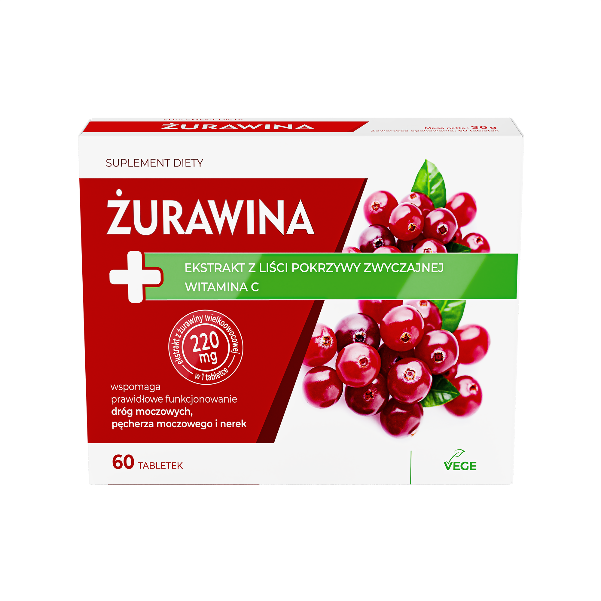 Żurawina, 60 tabletek