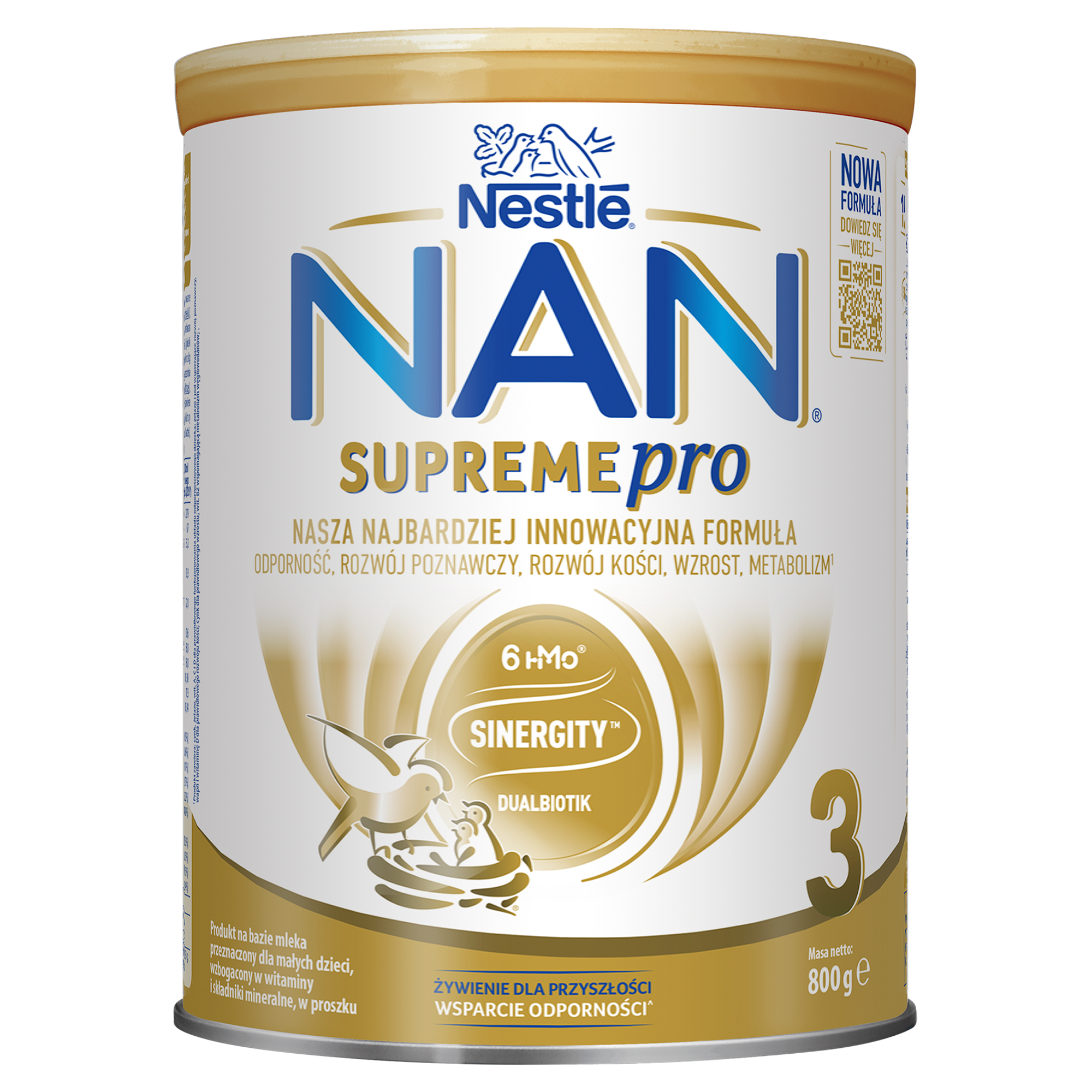 NAN SUPREMEPRO 3 Produkt na bazie mleka przeznaczony dla małych dzieci, 800 g zdjęcie