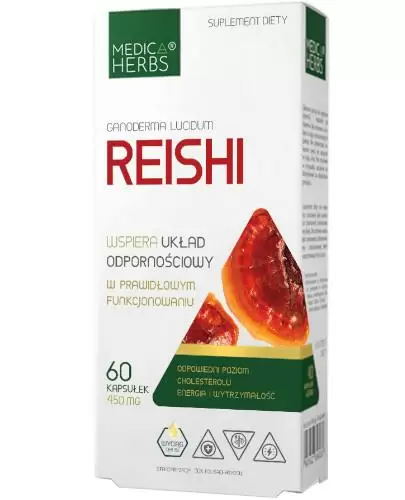 Medica Herbs Reishi 60 kapsułek zdjęcie