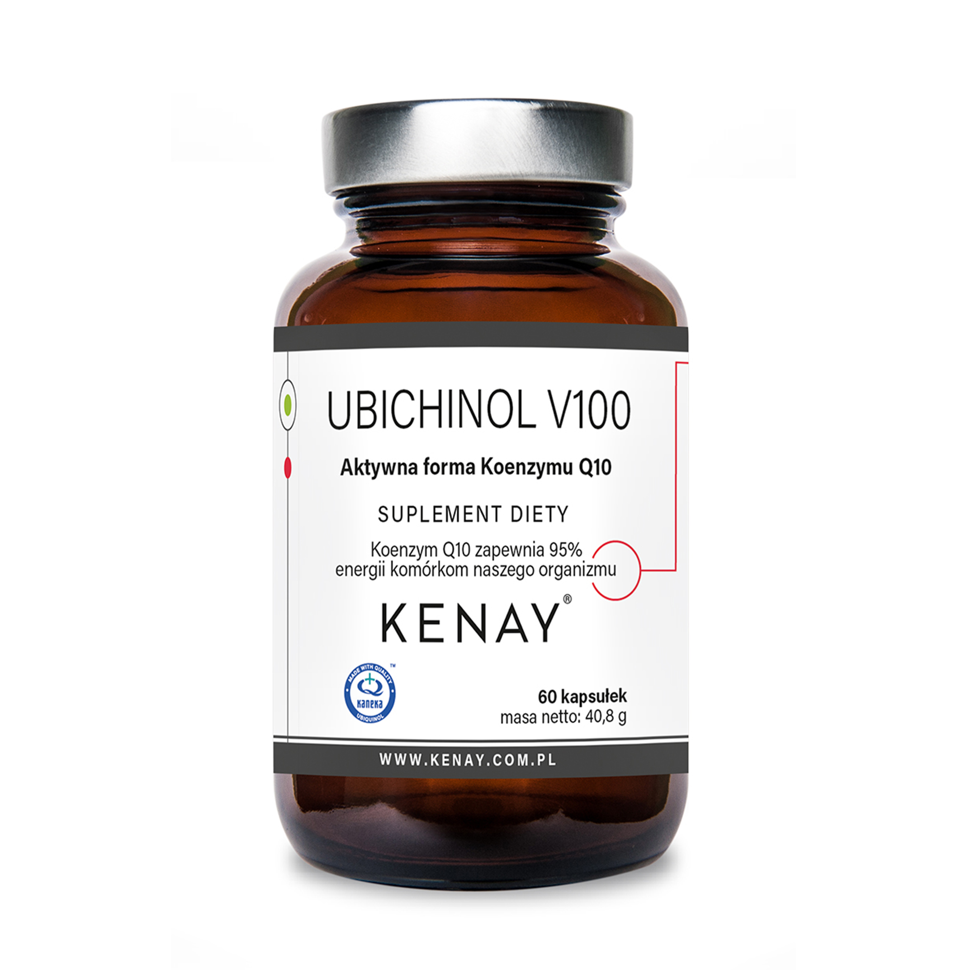 Kenay, Ubichinol V100, aktywna forma Koenzymu Q10, kapsułki, 60 sztuk zdjęcie
