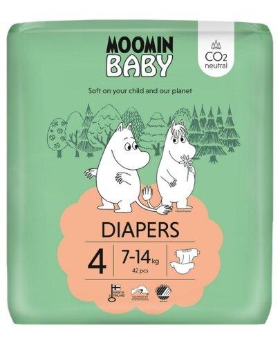MOOMIN Baby Pieluszki 4 MAXI 7-14 kg, 42 sztuki zdjęcie