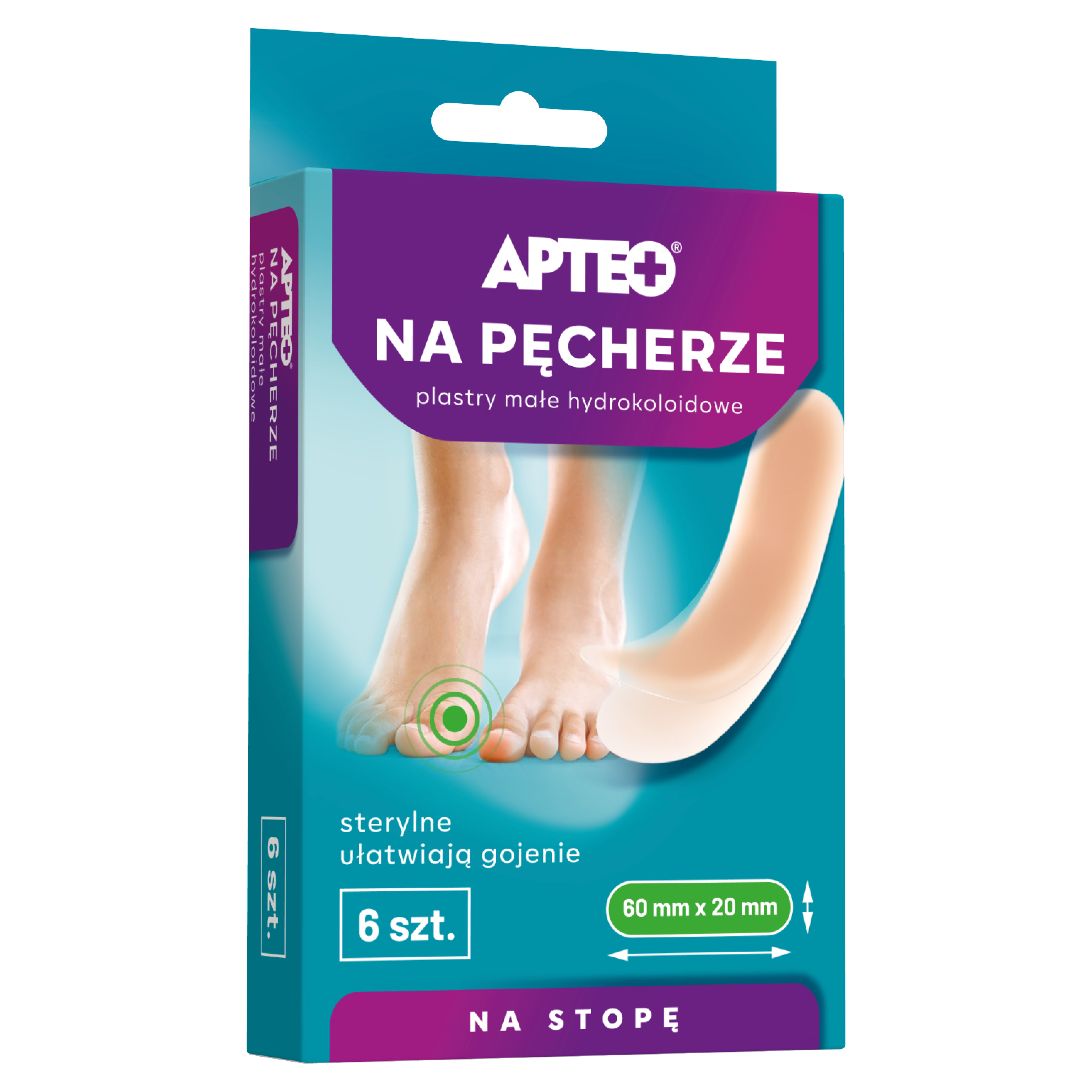 Apteo na pęcherze plastry małe hydrokoloidowe 6 sztuk zdjęcie