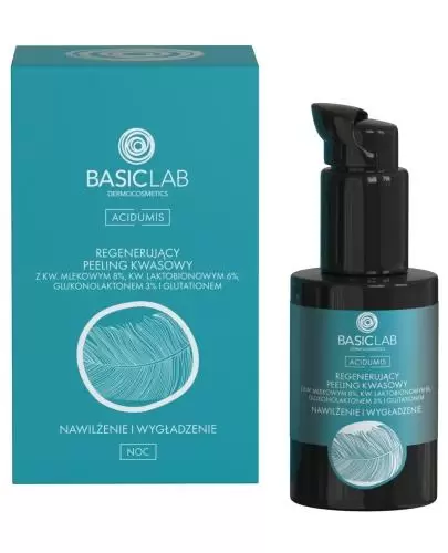 Basiclab Dermocosmetics Acidumis regenerujący peeling kwasowy nawilżenie i wygładzenie na noc, 30 ml zdjęcie