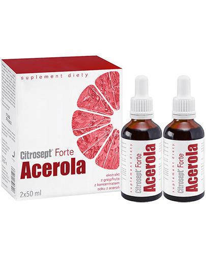 Citrosept Forte Acerola krople 2 x 50 ml - cena, opinie, właściwości zdjęcie