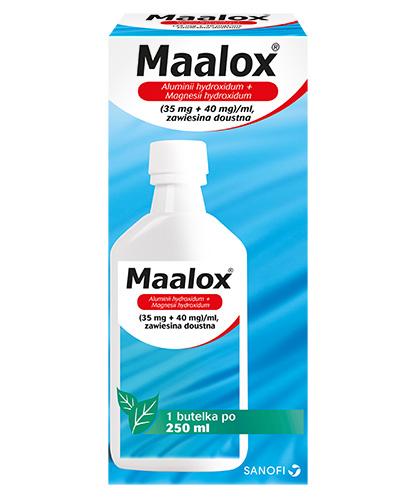 MAALOX Zawiesina doustna, na zgagę i nadkwaśność, 250 ml zdjęcie