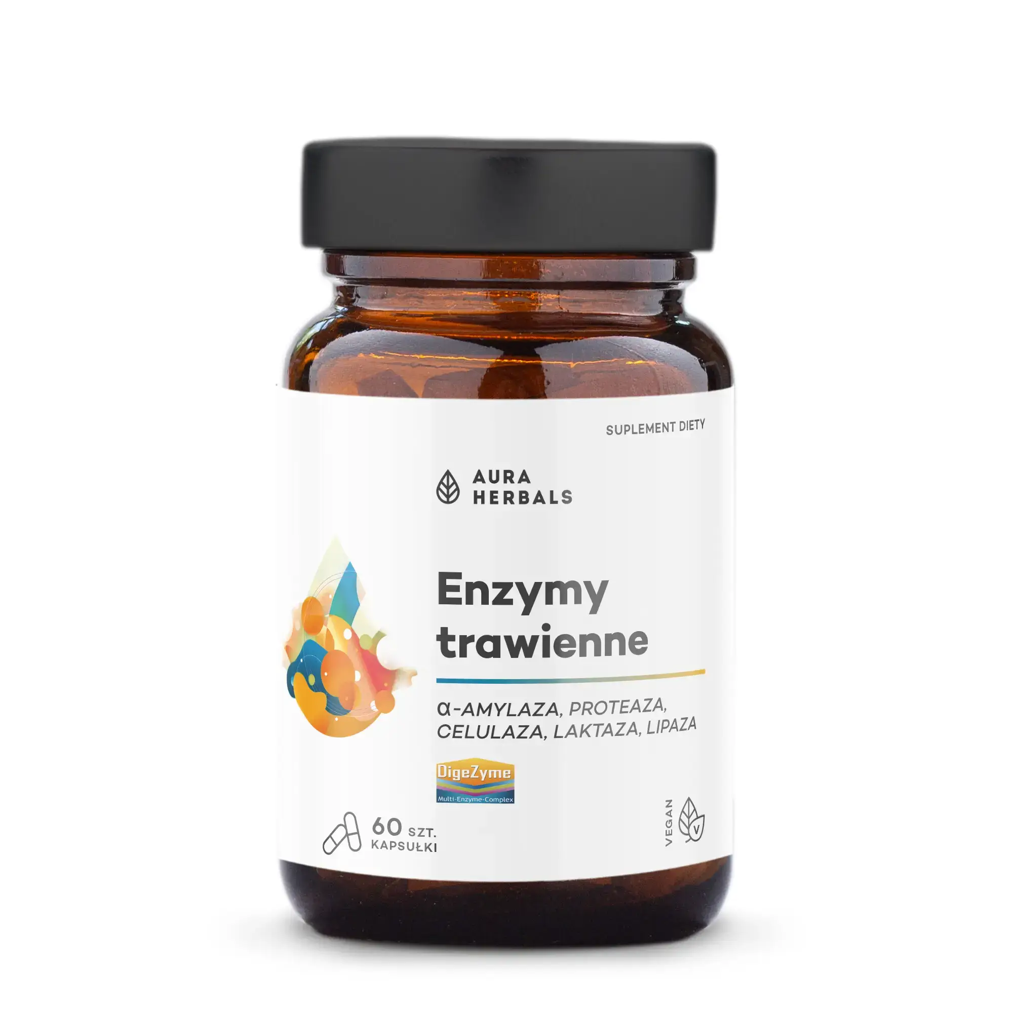 Aura Herbals Enzymy trawienne DigeZyme, 60 kapsułek zdjęcie