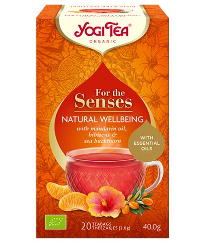 Yogi Tea For the Senses Herbata Natural Wellbeing Szczęście z natury BIO, 17 sztuk zdjęcie