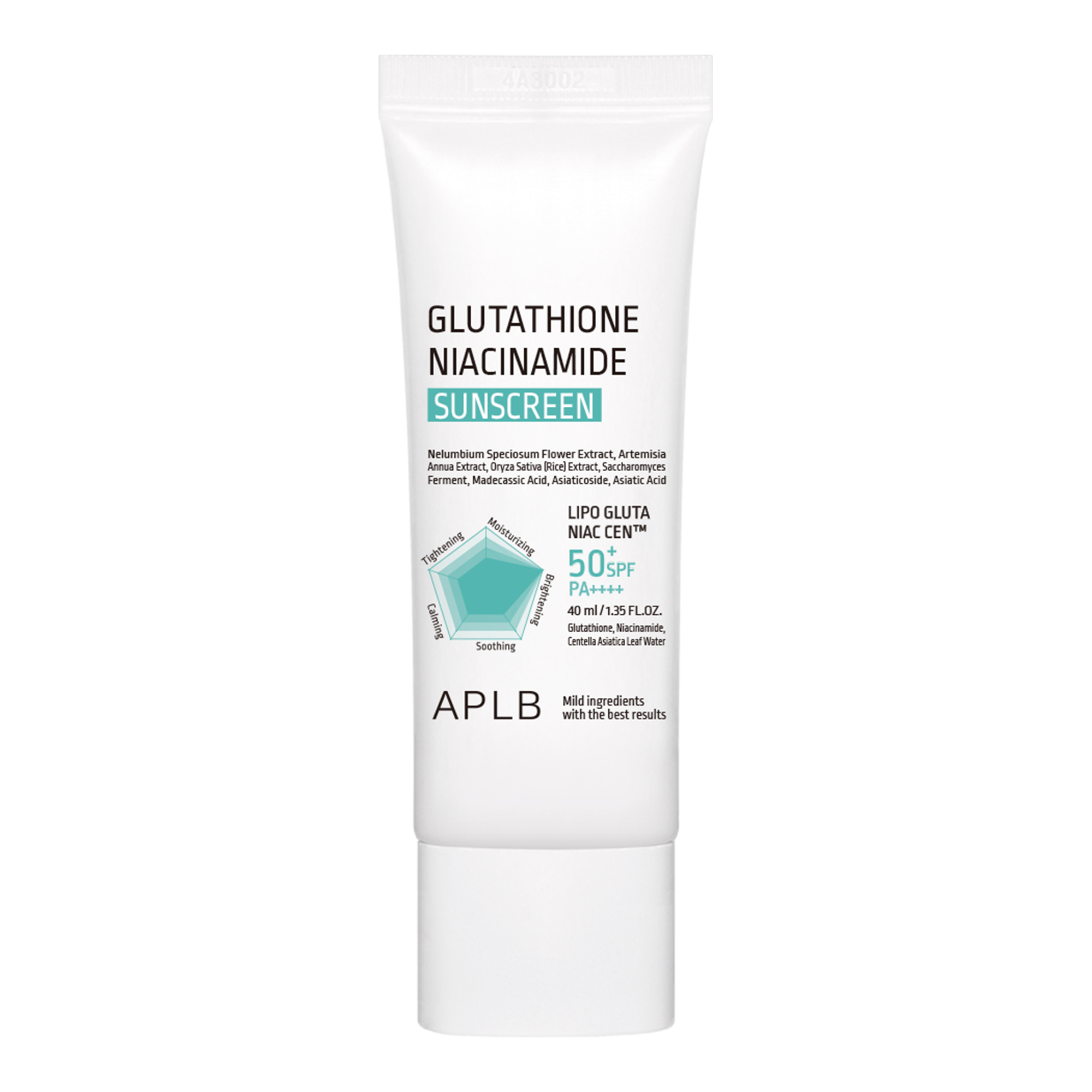 APLB Glutathione Niacinamide SPF 50+ krem do twarzy, 40 ml