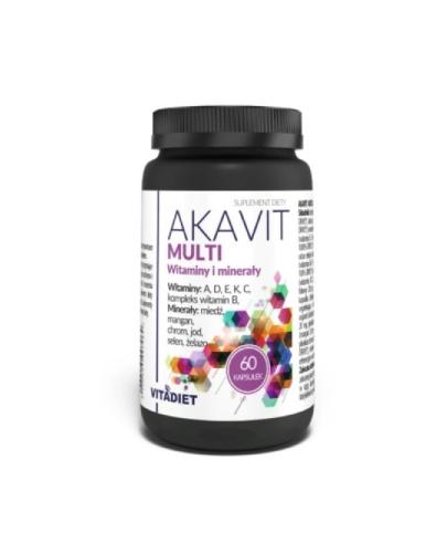 Akavit, Multi Witaminy i Minerały, kapsułki, 60 sztuk zdjęcie