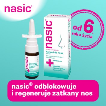 Nasic (0,1 mg + 5,0 mg)/dawkę aerozol do nosa 10 ml