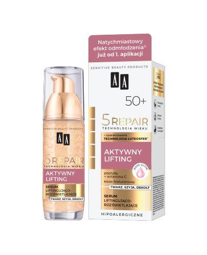 AA TECHNOLOGIA WIEKU 5REPAIR 50+ Serum liftingująco-rozświetlające, 35 ml zdjęcie