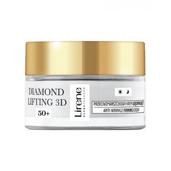 Lirene DIAMENTOWY LIFTING 3D Przeciwzmarszczkowy krem ujędrniający 50+, 50 ml