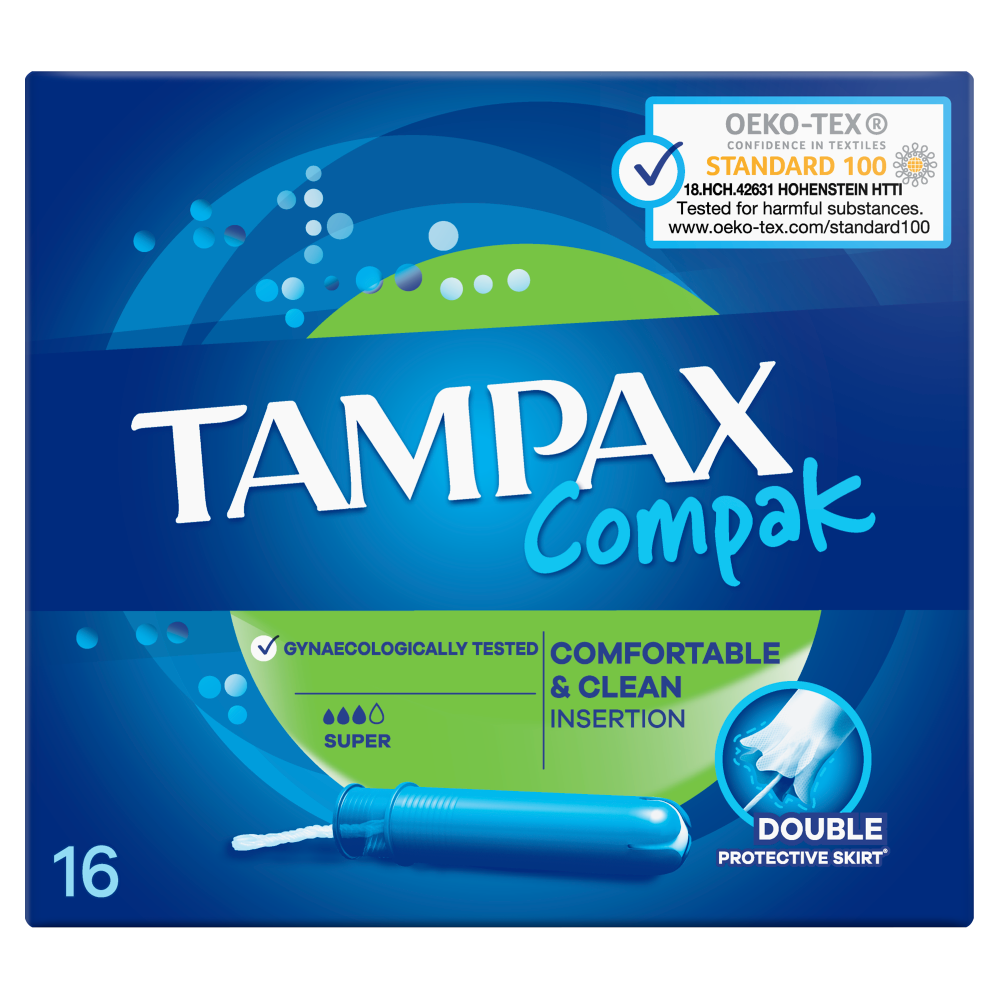 TAMPAX COMPAK Tampony z aplikatorem Super - 16 szt. zdjęcie