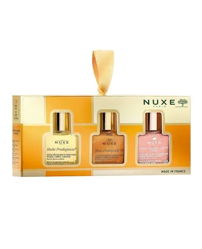 Nuxe Huile Prodigieuse Zestaw Świąteczny 2024 3 mini olejki Huile Prodigieuse 10 ml + Huile Prodigieuse Or 10 ml + Huile Prodigieuse Or Florale 10 ml [ZESTAW] zdjęcie