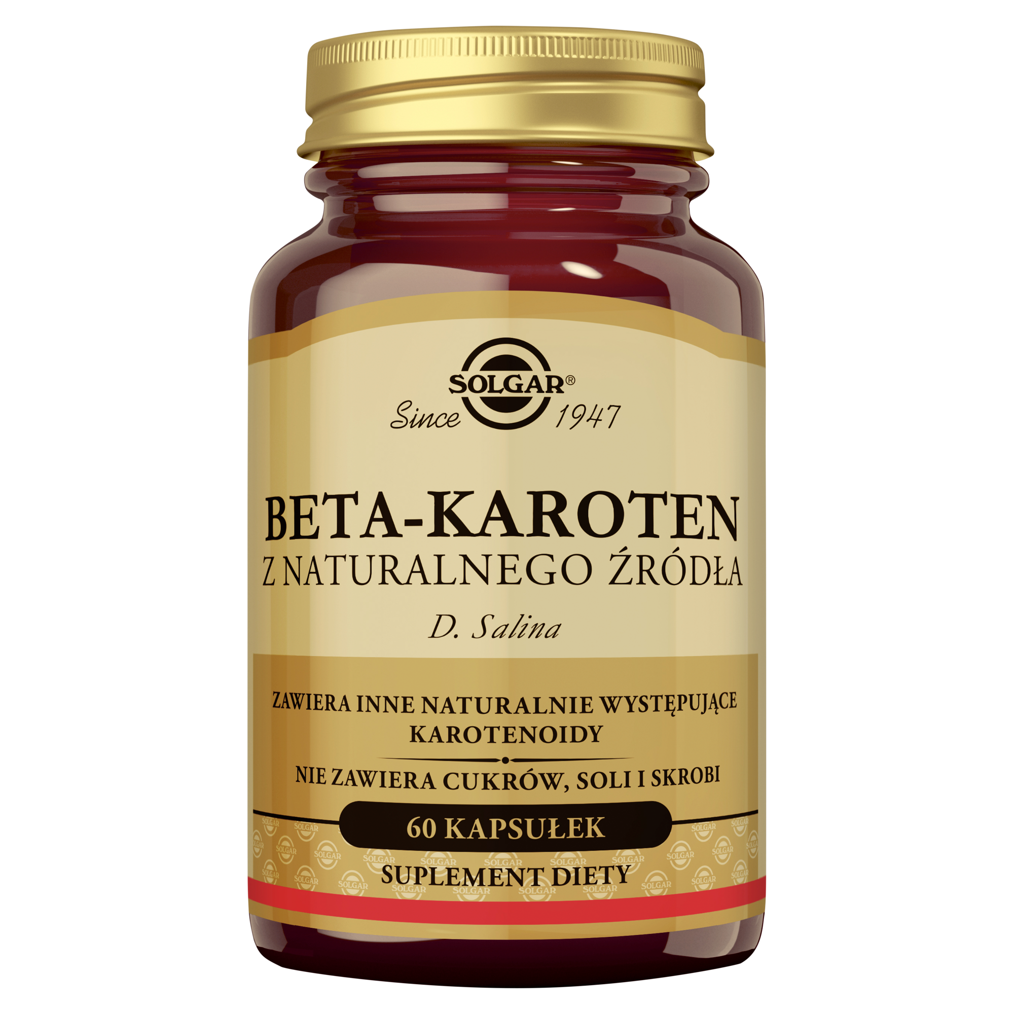 SOLGAR Naturalny Beta Karoten 7 mg 60 kapsułek  zdjęcie