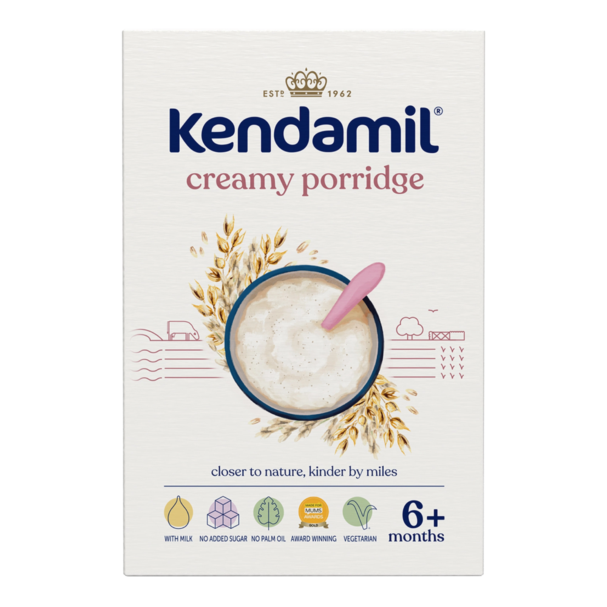 Kendamil Mleczna Kremowa Kaszka owsiana, 150 g zdjęcie