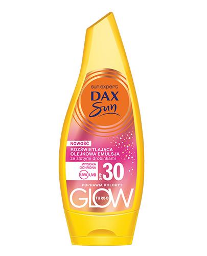 Dax Sun Turbo Glow Rozświetlająca Olejkowa Emulsja ze złotymi drobinkami SPF30, 175 ml zdjęcie