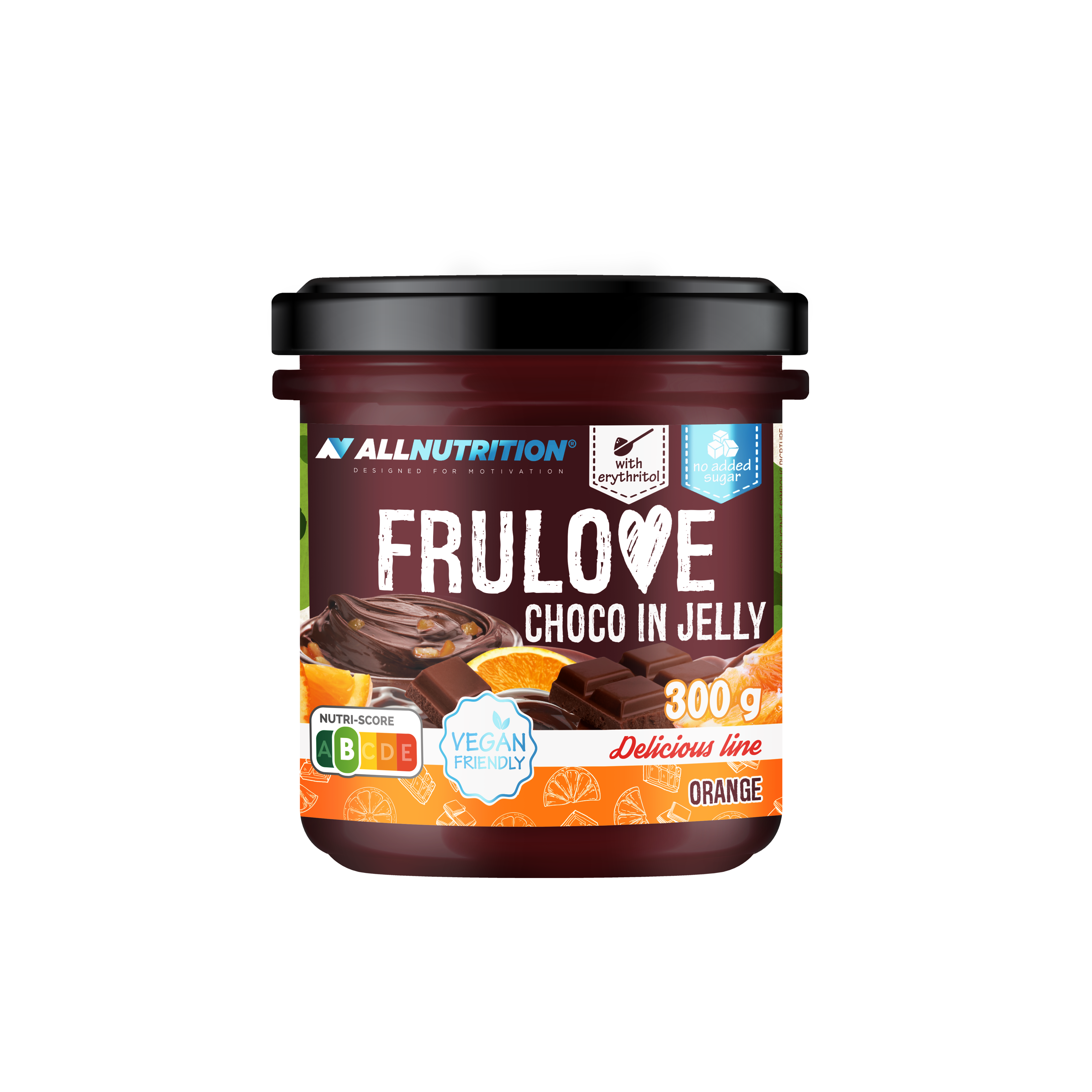 Allnutrition Frulove Choco In Jelly Orange, 300 g