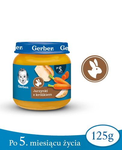 GERBER Obiadek delikatne jarzynki z królikiem po 5 miesiącu - 125 g zdjęcie