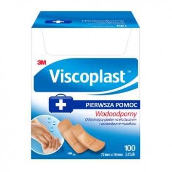 Viscoplast plaster wodoodporny 72mm x 19mm 100 sztuk