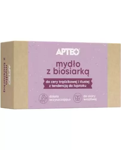 Apteo mydło z biosiarką 100 g zdjęcie
