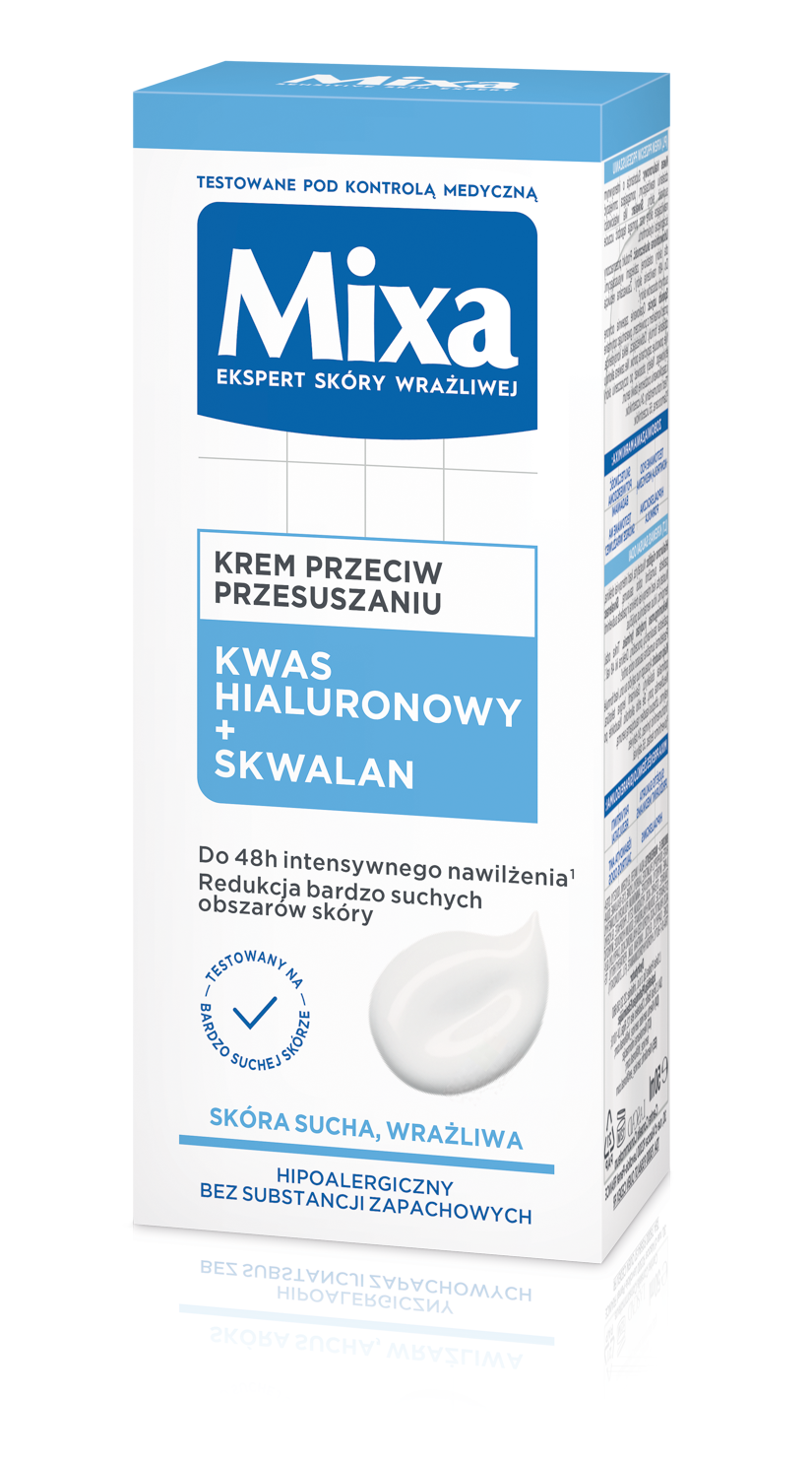 Mixa  Krem nawilżający do twarzy przeciw przesuszeniom, 50 ml