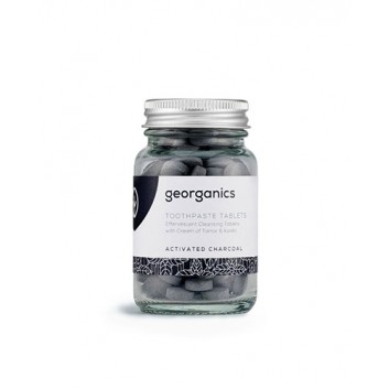 Georganics, Naturalne tabletki do mycia zębów, Activated Charcoal, 120 tabletek