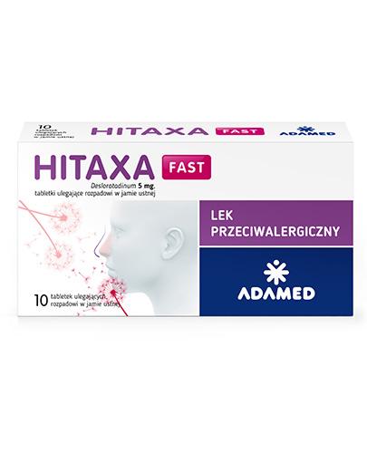 Hitaxa Fast, 5 mg, tabletki ulegające rozpadowi w jamie ustnej, 10 sztuk zdjęcie