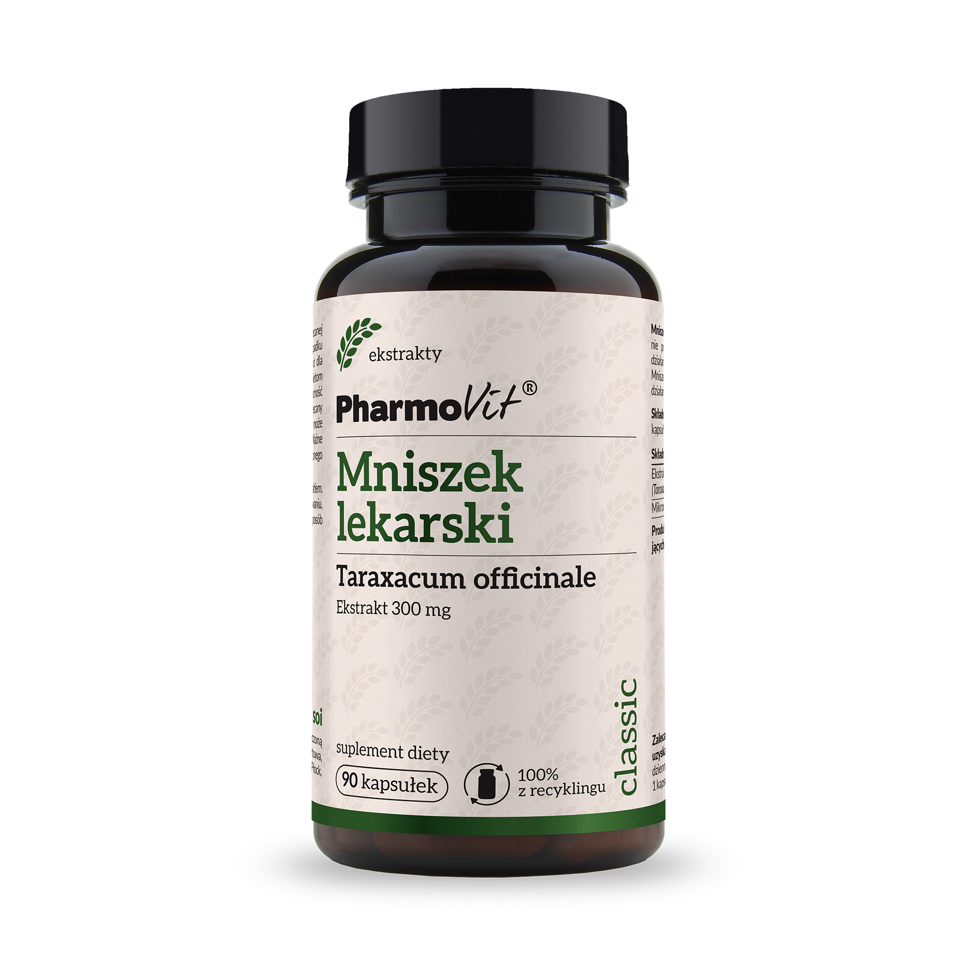 PharmoVit Mniszek lekarski 300 mg, kapsułki, 90 sztuk zdjęcie