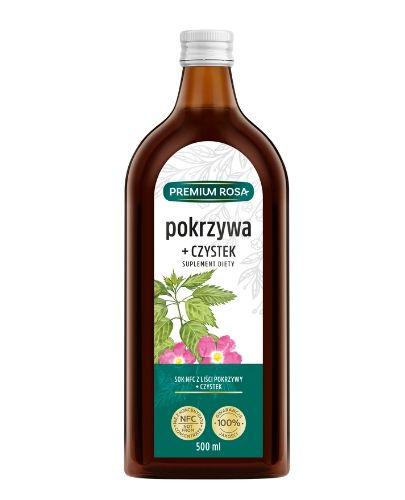 Premium Rosa Sok Pokrzywa + Czystek, 500 ml, cena, opinie, wskazania zdjęcie