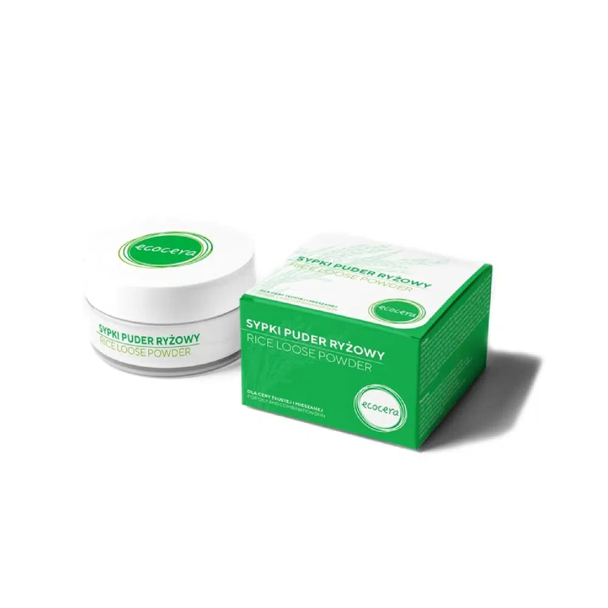 Ecocera naturalny sypki puder ryżowy dla cery tłustej i mieszanej 15 g zdjęcie