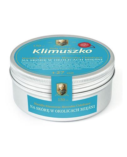 Zioła Ojca Klimuszko Mazidło Klasztorne Musculus chłodzące na skórę w okolicach mięśni, 150 ml, cena, wskazania, właściwości zdjęcie