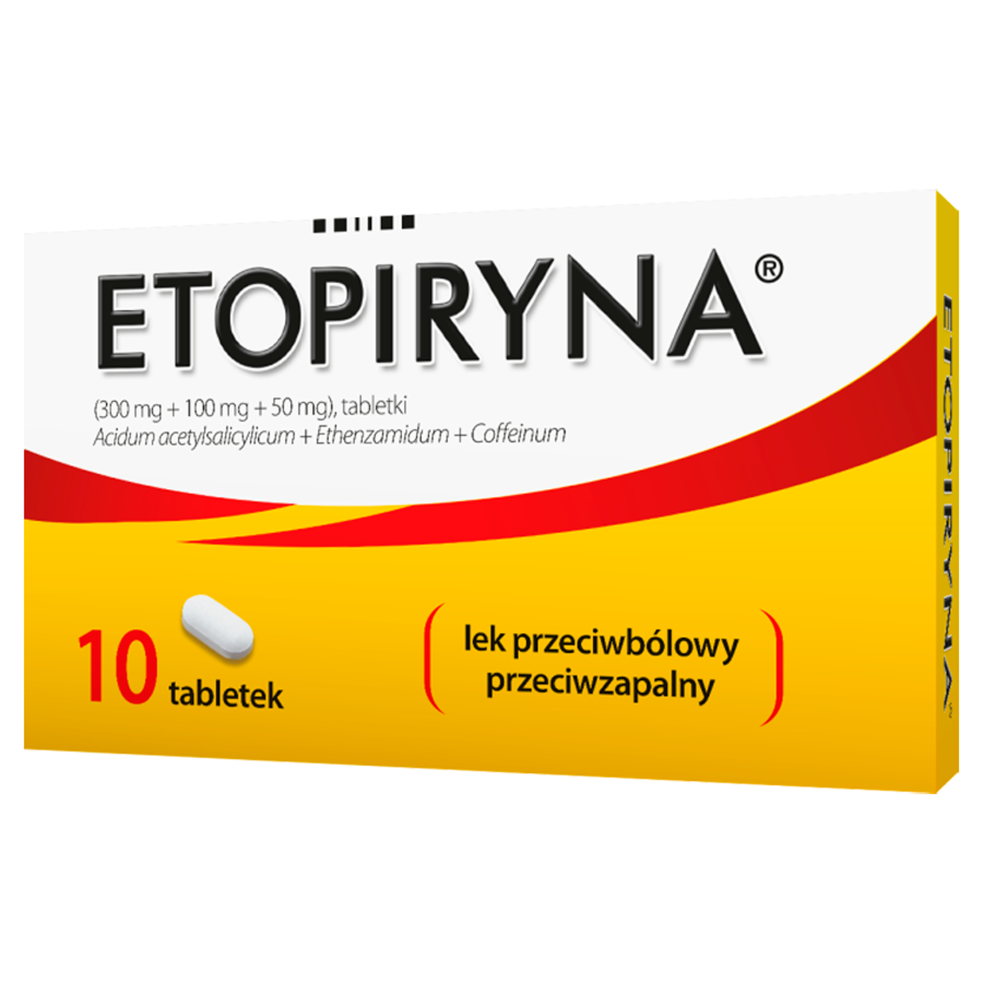 Etopiryna 300 mg + 100 mg + 50 mg 10 tabletek zdjęcie